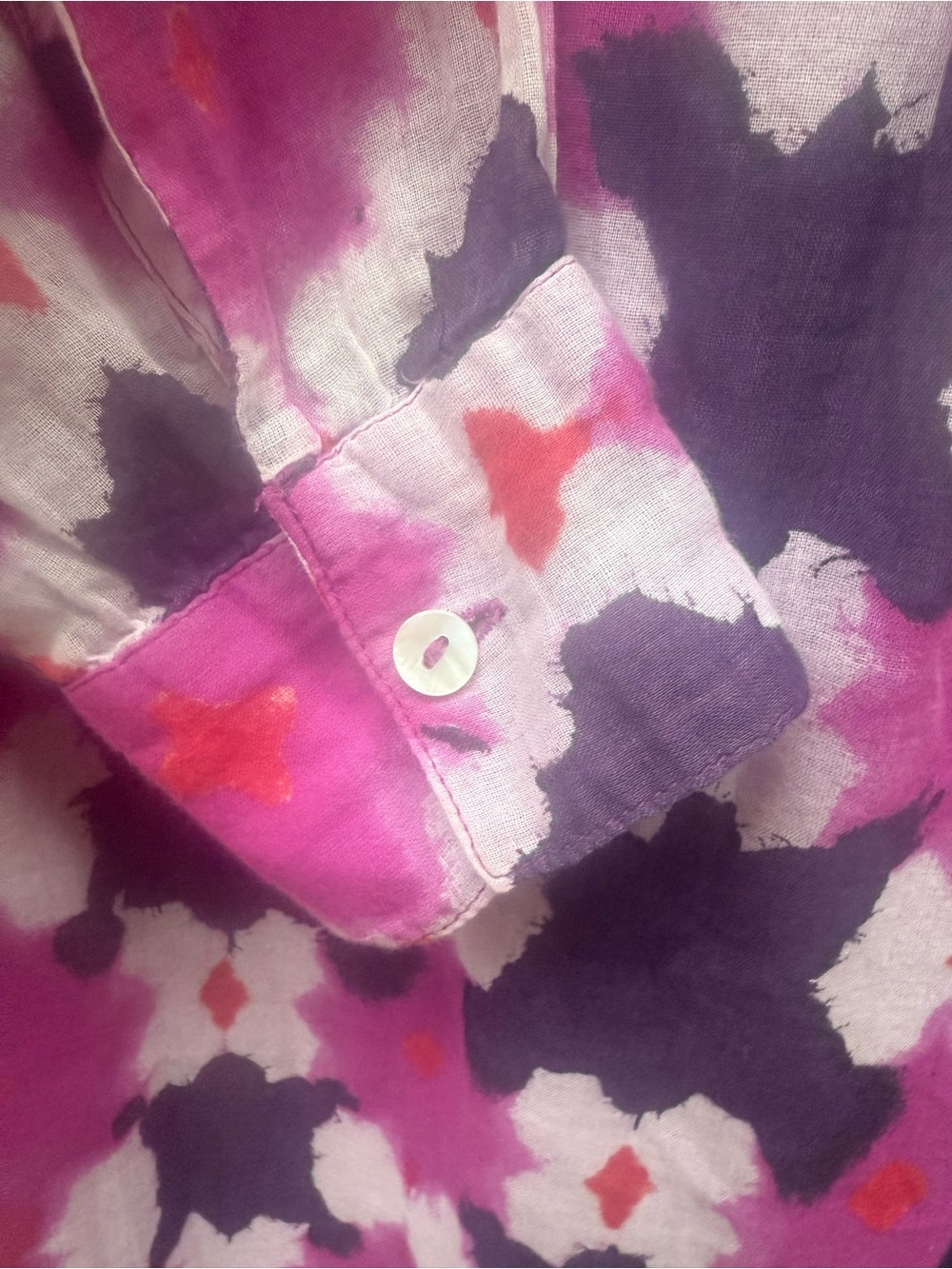 Banjanan Long Sleeve Floral Print Maxi Dress in Pink & Purple - Picture 6 of 12